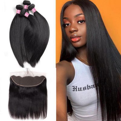 Brazilian Hair With Frontal Vgirl Hair