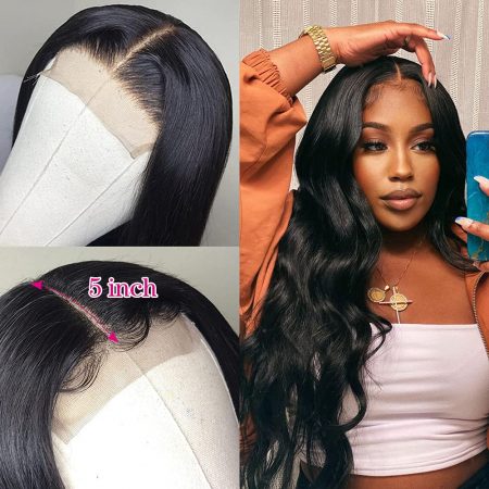 Affordable 5x5 HD Lace Wig Body Wave Density 180% Lace Closure Wigs